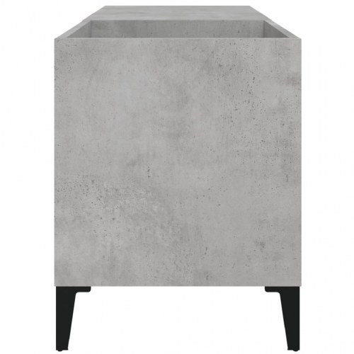Vinylskab til LP-plader - betongrå, 84,5 x 38 x 48 cm