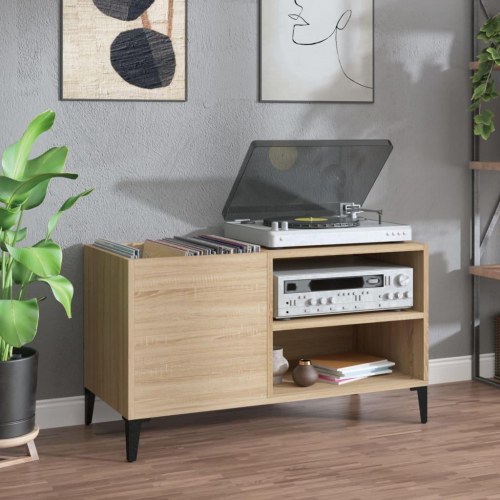 Vinylskab 84,5 x 38 x 48 cm - sonoma-eg
