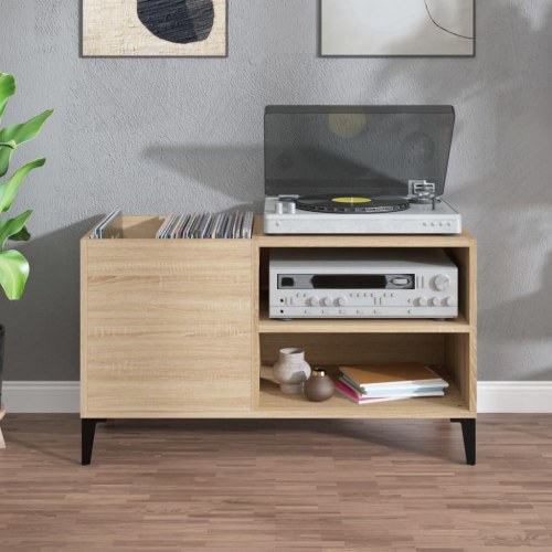 Vinylskab 84,5 x 38 x 48 cm - sonoma-eg