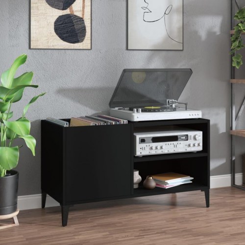 Vinylskab 84,5 x 38 x 48 cm - sort