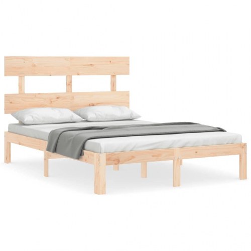 Sengeramme uden madras 120x200 cm massivt fyrretræ