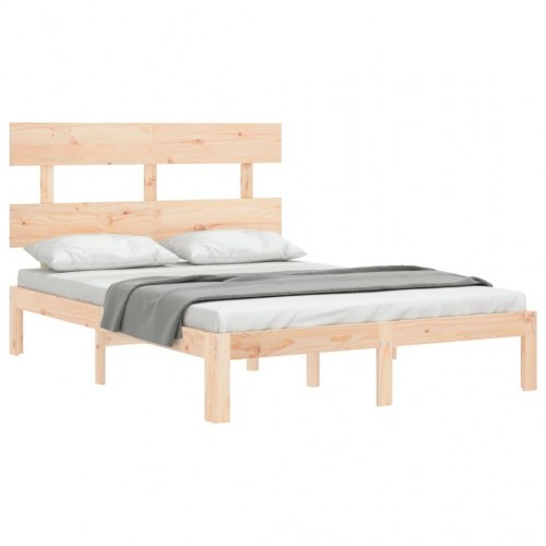 Sengeramme uden madras 120x200 cm massivt fyrretræ