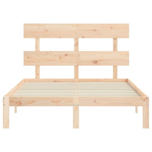 Sengeramme uden madras 120x200 cm massivt fyrretræ