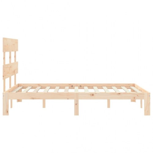 Sengeramme uden madras 120x200 cm massivt fyrretræ