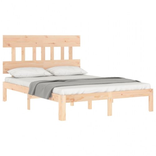 Sengeramme uden madras 120x200 cm massivt fyrretræ