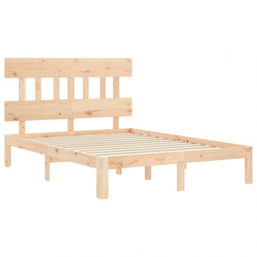 Sengeramme uden madras 120x200 cm massivt fyrretræ