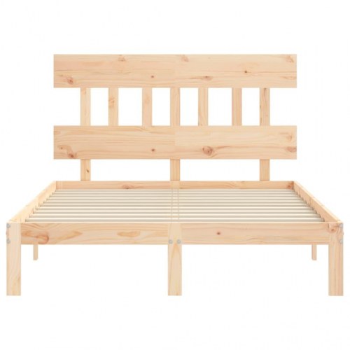 Sengeramme uden madras 120x200 cm massivt fyrretræ