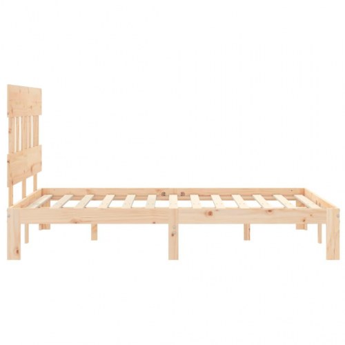 Sengeramme uden madras 120x200 cm massivt fyrretræ