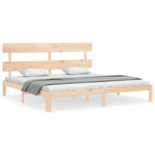 Sengeramme 200 x 200 cm i massivt fyrretræ