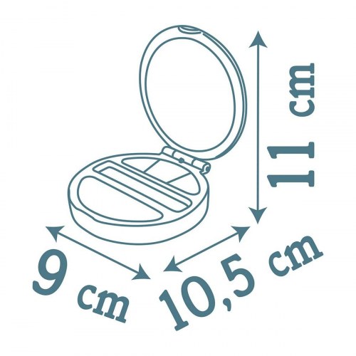 Legetøjsmakeup til børn Smoby My Beauty Powder Compact - grå