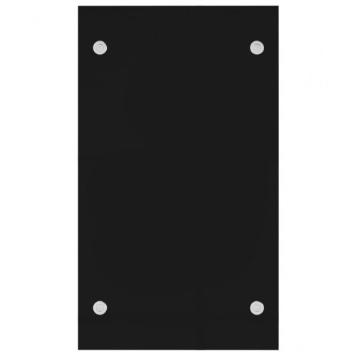 Brændestativ 40x35x60 cm glas sort