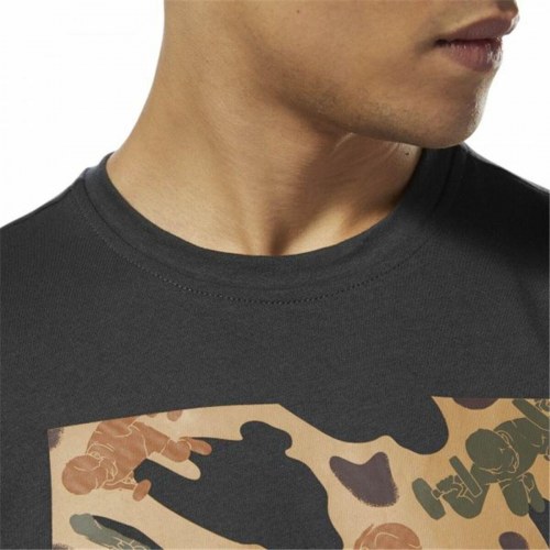 Reebok herre T-shirt - Sportswear Training Camouflage, sort (S)