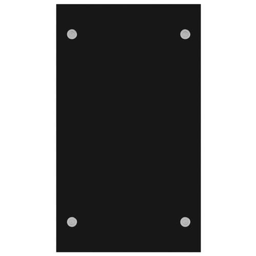 Brændestativ 80x35x60 cm glas sort