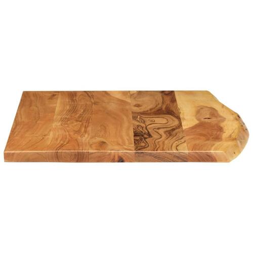 Bordplade til toiletbord 80x55x2,5 cm massivt akacietræ