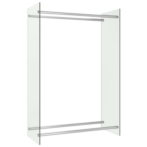 Brændestativ 80x35x120 cm glas transparent