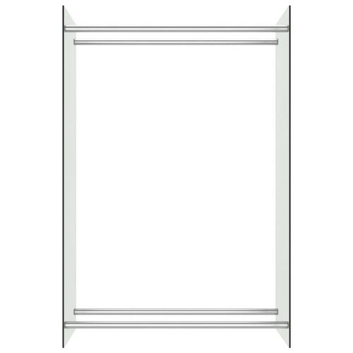 Brændestativ 80x35x120 cm glas transparent