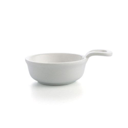 Sæt til Smagsprøver - hvid keramisk miniskål 8,5 cm (12 stk.)