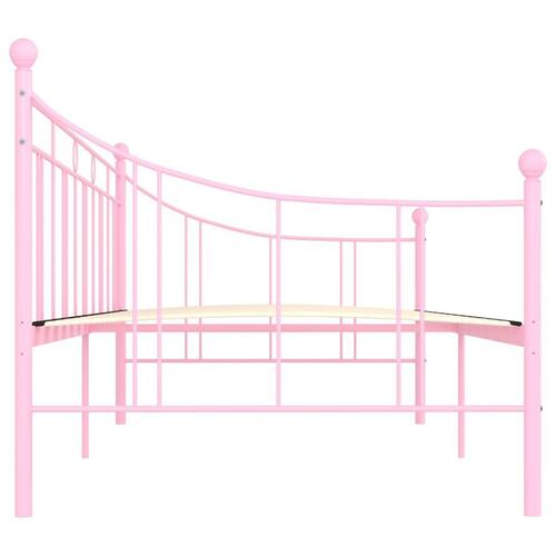 Stel til daybed 90x200 cm metal pink