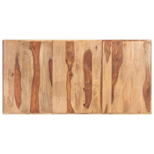 Bordplade 160x80 cm 16 mm massivt sheeshamtræ