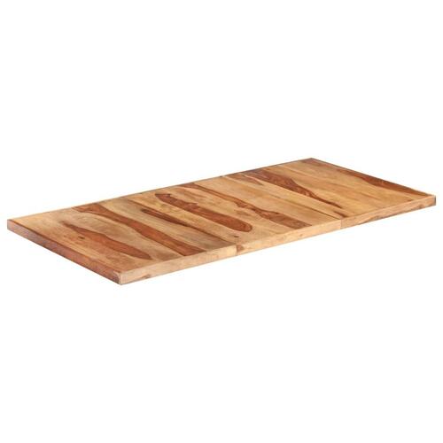 Bordplade 160x80 cm 16 mm massivt sheeshamtræ