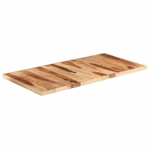 Bordplade 160x80 cm 16 mm massivt sheeshamtræ
