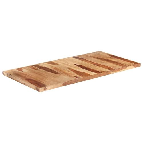 Bordplade 160x80 cm 16 mm massivt sheeshamtræ