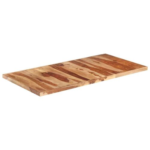 Bordplade 160x80 cm 16 mm massivt sheeshamtræ