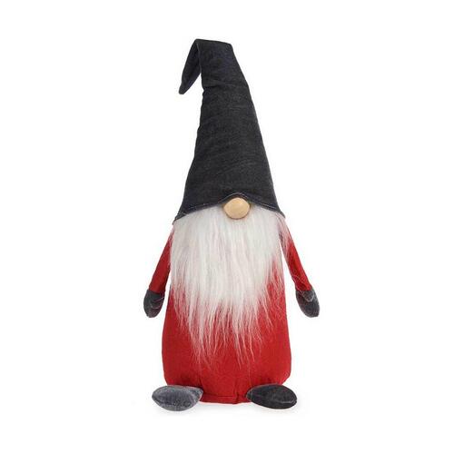 Dekorativ figur Rød Grå Dværg Træ Polyester Arena (14 x 48 x 17,5 cm)