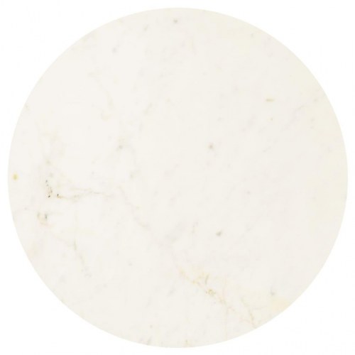 Sofabord 40x40x40 cm ægte sten med marmortekstur hvid