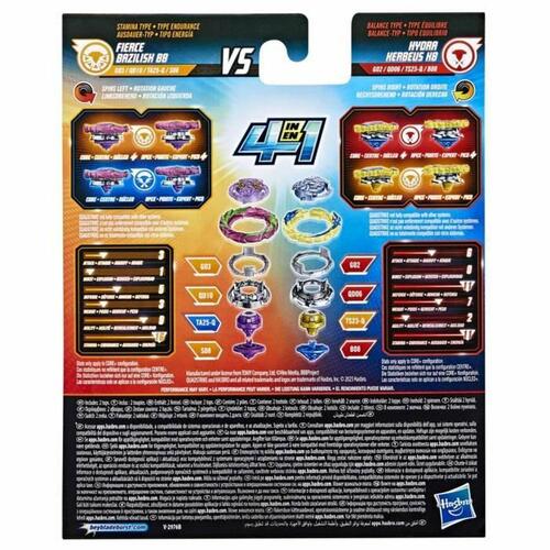 Snurretop Hasbro Hydra Kerbeus K8 VS Fierce Bazilisk B8 Beyblade 2 enheder