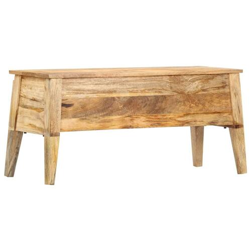 Opbevaringskasse 99x35x48 cm massivt mangotræ