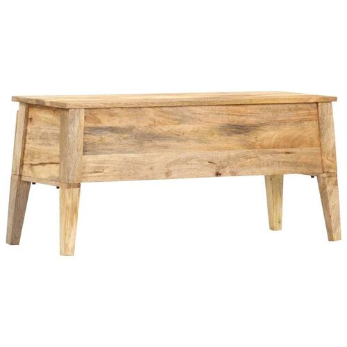 Opbevaringskasse 99x35x48 cm massivt mangotræ