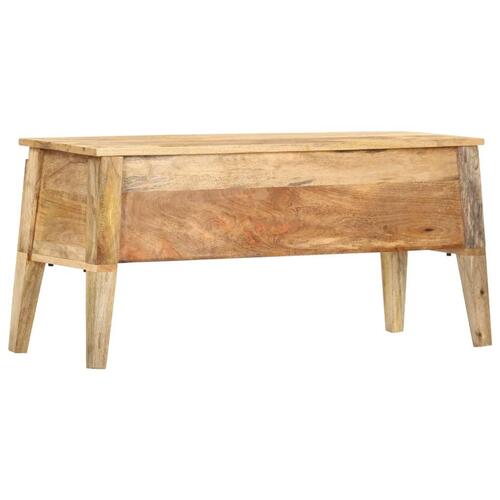 Opbevaringskasse 99x35x48 cm massivt mangotræ