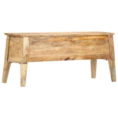 Opbevaringskasse 99x35x48 cm massivt mangotræ
