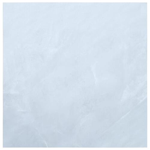 Selvklæbende gulvbrædder 5,11 m² PVC marmor hvid