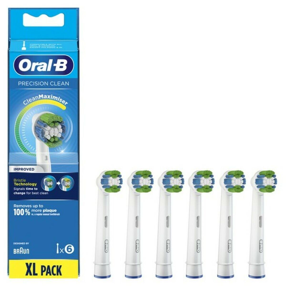 Se Oral-B Precision tandbørstehoveder 321798 (6-pak) hos Boligcenter.dk