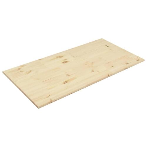 Bordplade 120x60x2,5 cm rektangulær naturligt fyrretræ