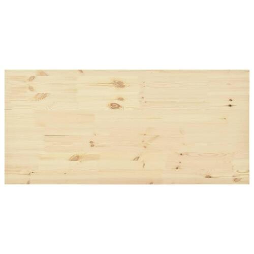 Bordplade 120x60x2,5 cm rektangulær naturligt fyrretræ