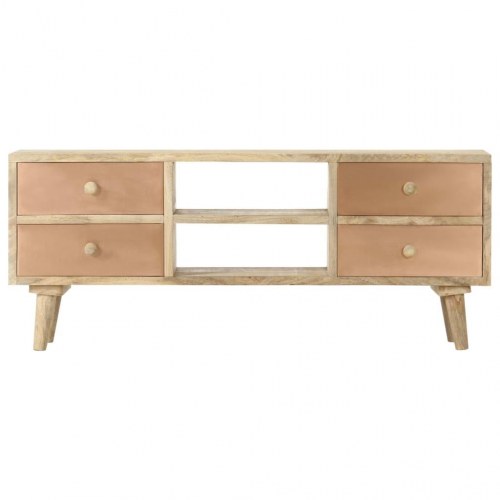 Tv-skab 110x30x45 cm massivt mangotræ