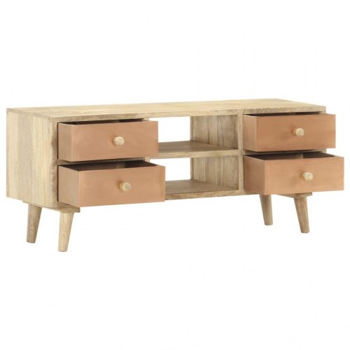 Tv-skab 110x30x45 cm massivt mangotræ