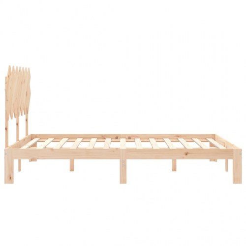 Sengeramme uden madras 140x200 cm massivt fyrretræ