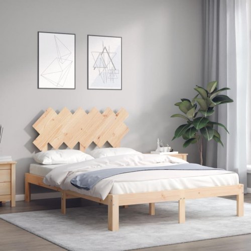 Sengeramme uden madras 120x200 cm massivt fyrretræ
