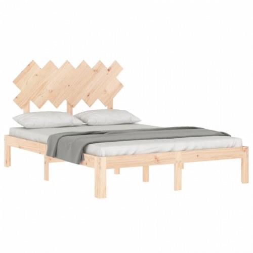 Sengeramme uden madras 120x200 cm massivt fyrretræ