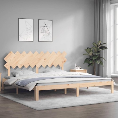 Sengeramme 200x200 cm i massivt fyrretræ - uden madras