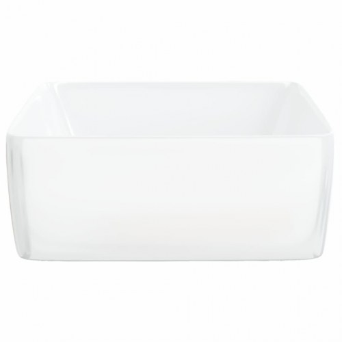 Rektangulær håndvask 48 × 37 × 13 cm i keramik - hvid
