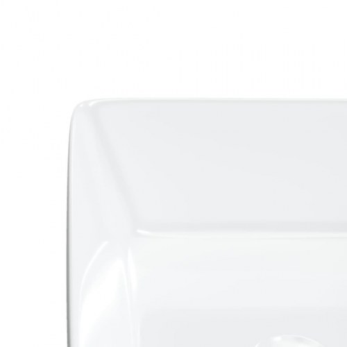 Rektangulær håndvask 48 × 37 × 13 cm i keramik - hvid