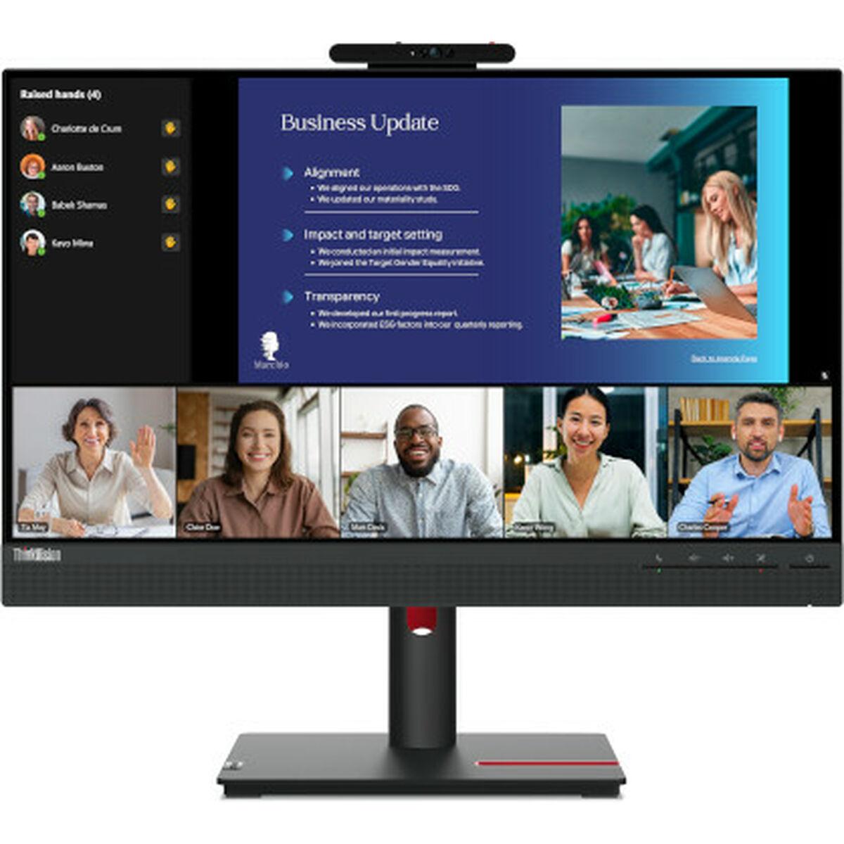 Skærm Lenovo Thinkvision T24v 30 23 8  " Led 75 Hz 50 60 Hz