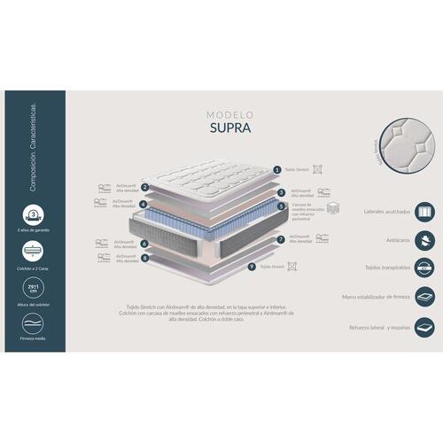 Pocket springmadras Skydreams Supra 135 x 180 cm