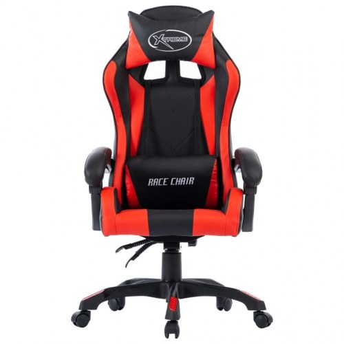 Racerstol kunstlæder rød