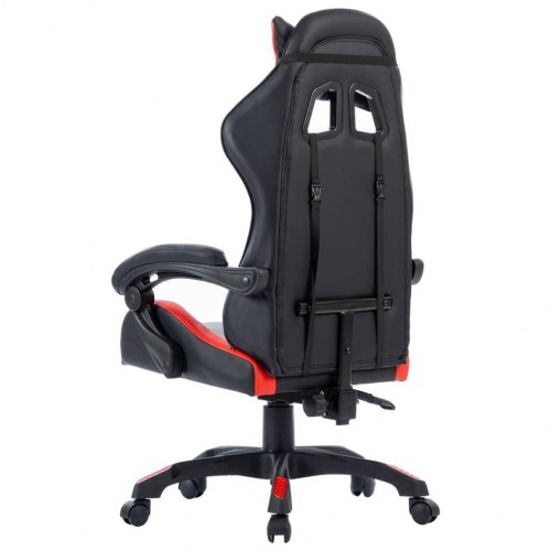 Racerstol kunstlæder rød